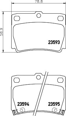 Diskinių stabdžių trinkelių rinkinys HELLA PAGID 8DB 355 009-501