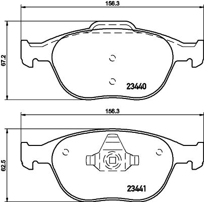 Diskinių stabdžių trinkelių rinkinys HELLA PAGID 8DB 355 009-561