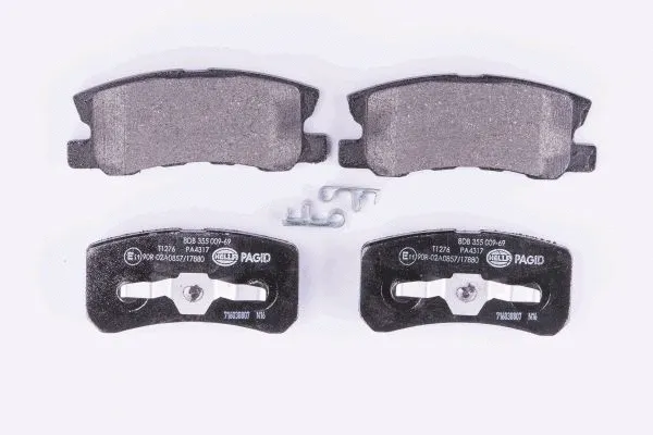 Diskinių stabdžių trinkelių rinkinys HELLA PAGID 8DB 355 009-691