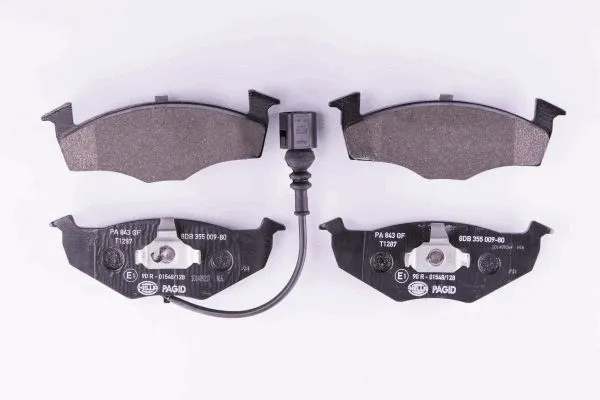 Diskinių stabdžių trinkelių rinkinys HELLA PAGID 8DB 355 009-801