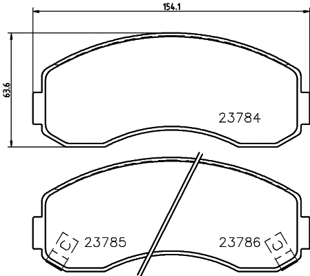 Diskinių stabdžių trinkelių rinkinys HELLA PAGID 8DB 355 010-131