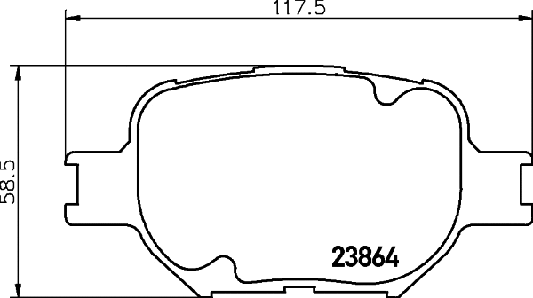 Diskinių stabdžių trinkelių rinkinys HELLA PAGID 8DB 355 010-201