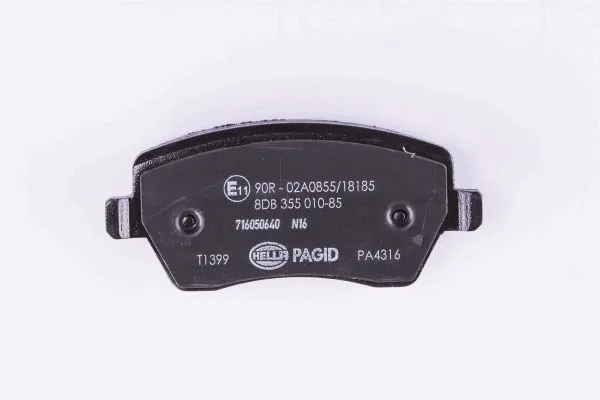 Diskinių stabdžių trinkelių rinkinys HELLA PAGID 8DB 355 010-851