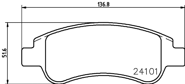 Diskinių stabdžių trinkelių rinkinys HELLA PAGID 8DB 355 011-521