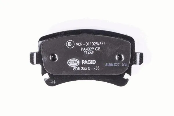 Diskinių stabdžių trinkelių rinkinys HELLA PAGID 8DB 355 011-531