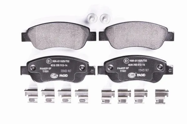 Diskinių stabdžių trinkelių rinkinys HELLA PAGID 8DB 355 012-141