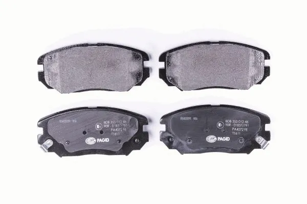 Diskinių stabdžių trinkelių rinkinys HELLA PAGID 8DB 355 012-461