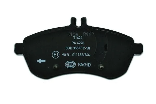 Diskinių stabdžių trinkelių rinkinys HELLA PAGID 8DB 355 012-581