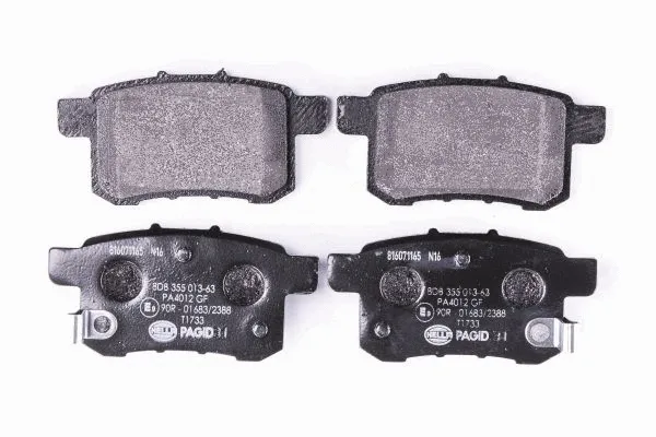 Diskinių stabdžių trinkelių rinkinys HELLA PAGID 8DB 355 013-631