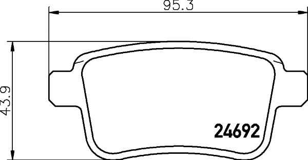 Diskinių stabdžių trinkelių rinkinys HELLA PAGID 8DB 355 013-971