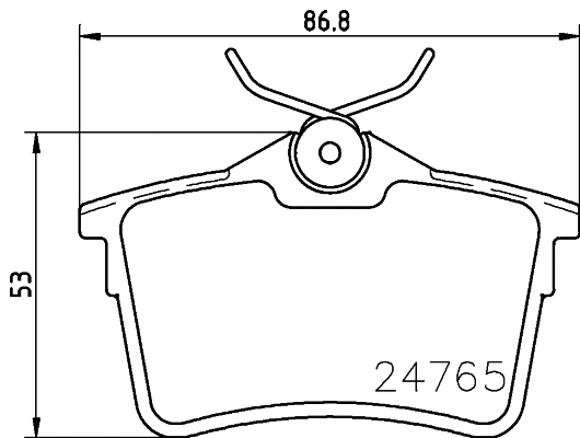 Diskinių stabdžių trinkelių rinkinys HELLA PAGID 8DB 355 014-081