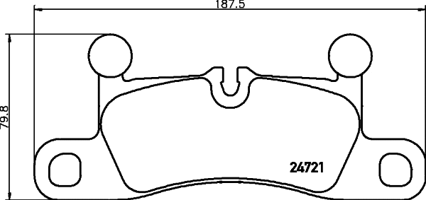 Diskinių stabdžių trinkelių rinkinys HELLA PAGID 8DB 355 015-101