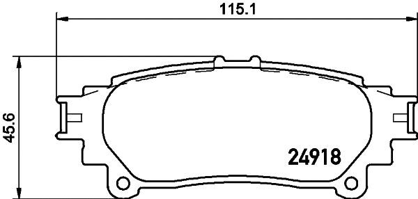 Diskinių stabdžių trinkelių rinkinys HELLA PAGID 8DB 355 015-371