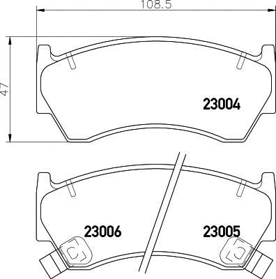 Diskinių stabdžių trinkelių rinkinys HELLA PAGID 8DB 355 016-661