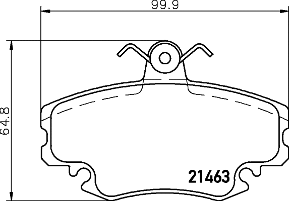 Diskinių stabdžių trinkelių rinkinys HELLA PAGID 8DB 355 018-131