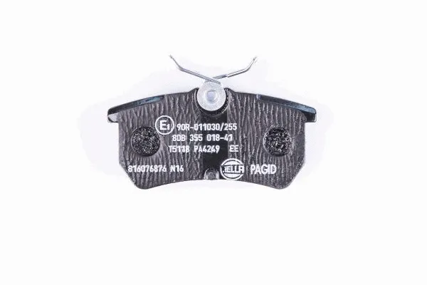 Diskinių stabdžių trinkelių rinkinys HELLA PAGID 8DB 355 018-411
