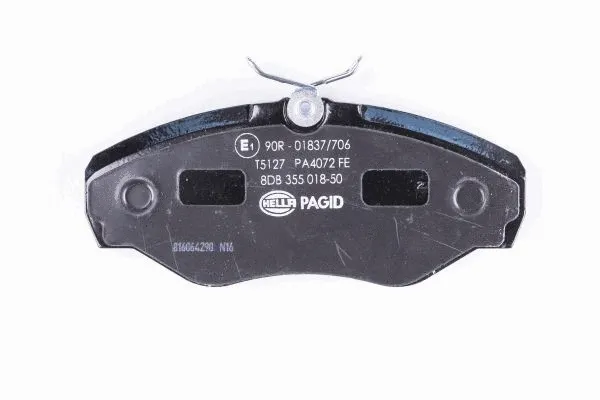 Diskinių stabdžių trinkelių rinkinys HELLA PAGID 8DB 355 018-501