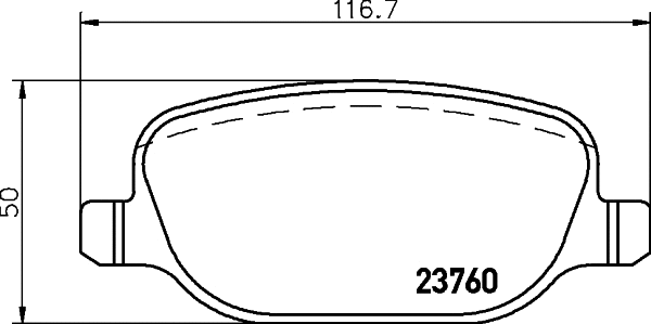 Diskinių stabdžių trinkelių rinkinys HELLA PAGID 8DB 355 018-771