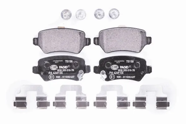 Diskinių stabdžių trinkelių rinkinys HELLA PAGID 8DB 355 018-781