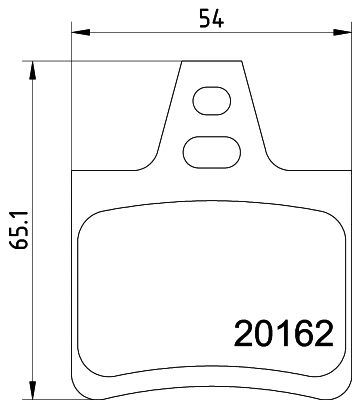 Diskinių stabdžių trinkelių rinkinys HELLA PAGID 8DB 355 019-011