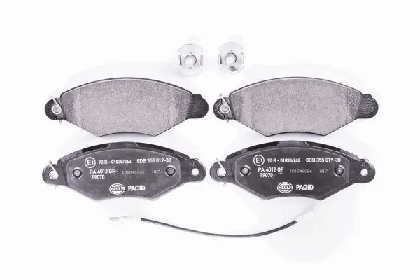 Diskinių stabdžių trinkelių rinkinys HELLA PAGID 8DB 355 019-301
