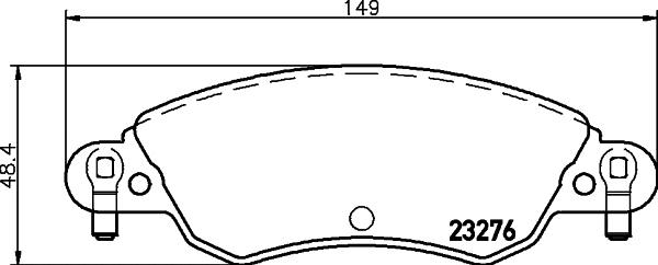 Diskinių stabdžių trinkelių rinkinys HELLA PAGID 8DB 355 019-431