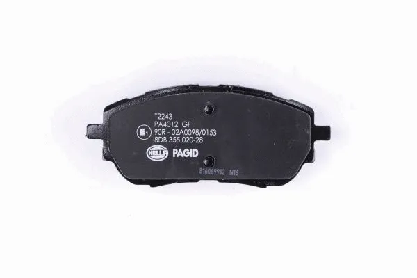 Diskinių stabdžių trinkelių rinkinys HELLA PAGID 8DB 355 020-281