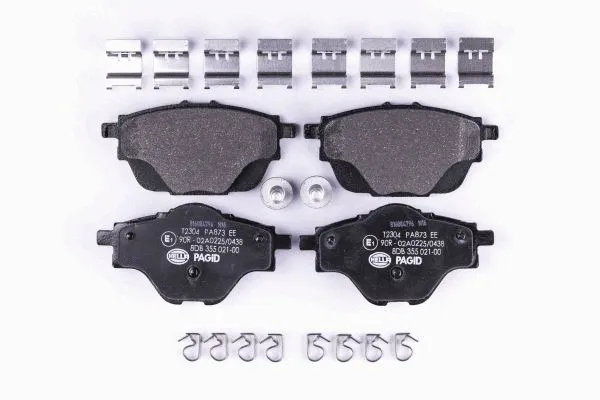 Diskinių stabdžių trinkelių rinkinys HELLA PAGID 8DB 355 021-001