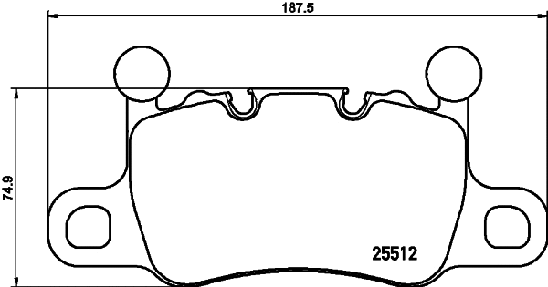 Diskinių stabdžių trinkelių rinkinys HELLA PAGID 8DB 355 021-401