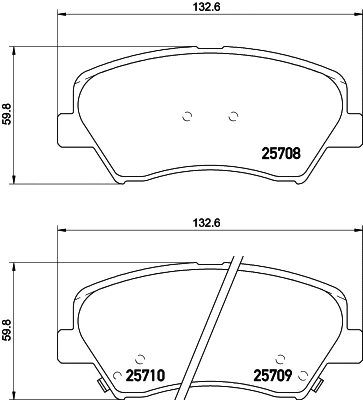 Diskinių stabdžių trinkelių rinkinys HELLA PAGID 8DB 355 021-781