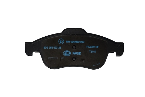 Diskinių stabdžių trinkelių rinkinys HELLA PAGID 8DB 355 023-251
