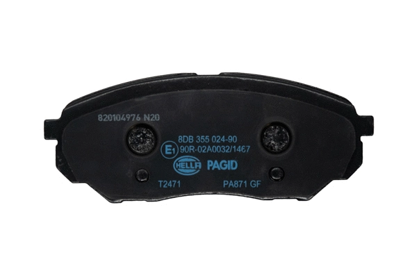 Diskinių stabdžių trinkelių rinkinys HELLA PAGID 8DB 355 024-901
