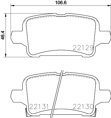 Diskinių stabdžių trinkelių rinkinys HELLA PAGID 8DB 355 024-911