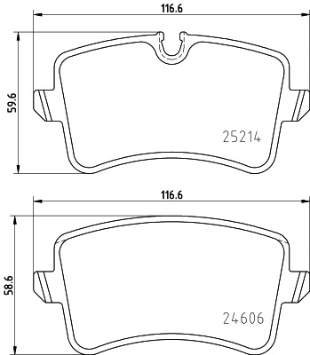 Diskinių stabdžių trinkelių rinkinys HELLA PAGID 8DB 355 025-311