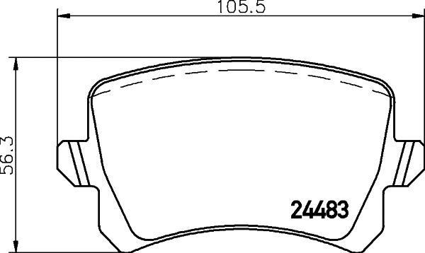 Diskinių stabdžių trinkelių rinkinys HELLA PAGID 8DB 355 025-331