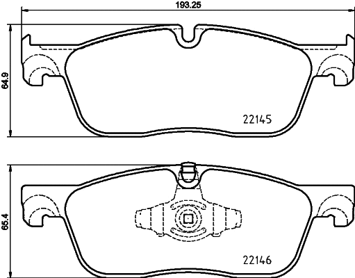 Diskinių stabdžių trinkelių rinkinys HELLA PAGID 8DB 355 025-701