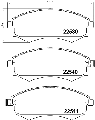 Diskinių stabdžių trinkelių rinkinys HELLA PAGID 8DB 355 032-081