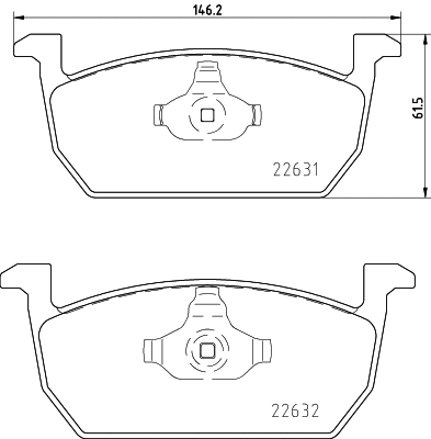 Diskinių stabdžių trinkelių rinkinys HELLA PAGID 8DB 355 032-951
