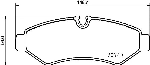 Diskinių stabdžių trinkelių rinkinys HELLA PAGID 8DB 355 036-861