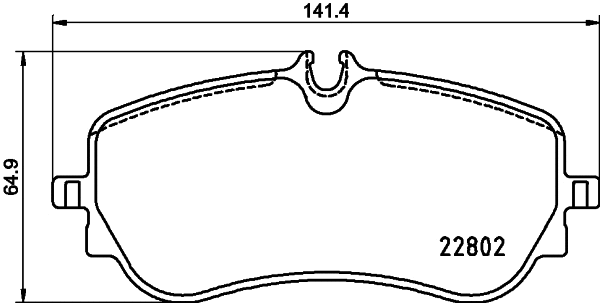 Diskinių stabdžių trinkelių rinkinys HELLA PAGID 8DB 355 037-751
