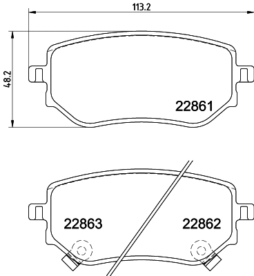 Diskinių stabdžių trinkelių rinkinys HELLA PAGID 8DB 355 037-951