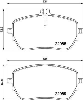 Diskinių stabdžių trinkelių rinkinys HELLA PAGID 8DB 355 037-961