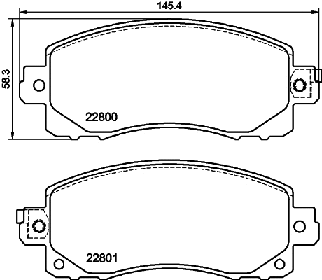 Diskinių stabdžių trinkelių rinkinys HELLA PAGID 8DB 355 039-161