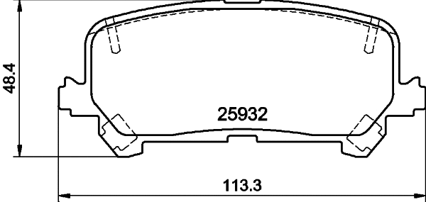 Diskinių stabdžių trinkelių rinkinys HELLA PAGID 8DB 355 040-461