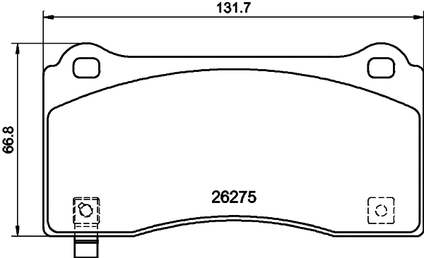 Diskinių stabdžių trinkelių rinkinys HELLA PAGID 8DB 355 040-861