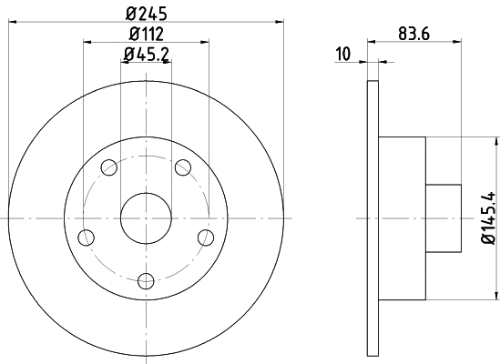 Stabdžių diskas HELLA PAGID 8DD 355 104-231