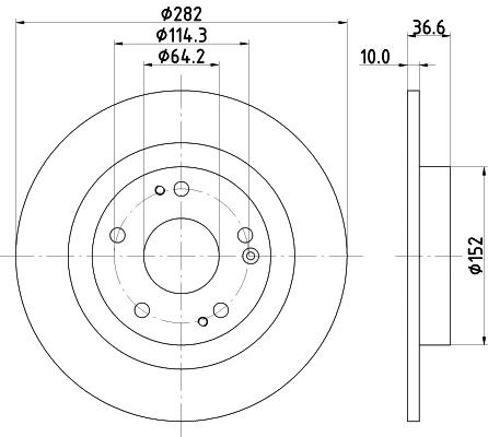 Stabdžių diskas HELLA PAGID 8DD 355 131-901