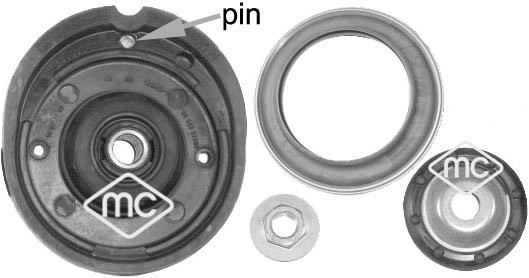 Pakabos statramsčio rem. komplektas Metalcaucho 05877