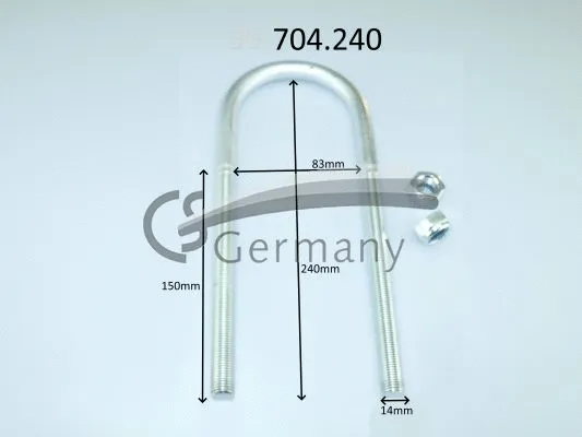 Lingės spaustukas CS Germany 99.704.240
