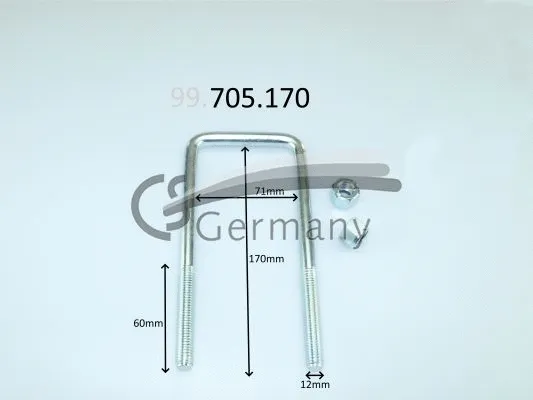 Lingės spaustukas CS Germany 99.705.170